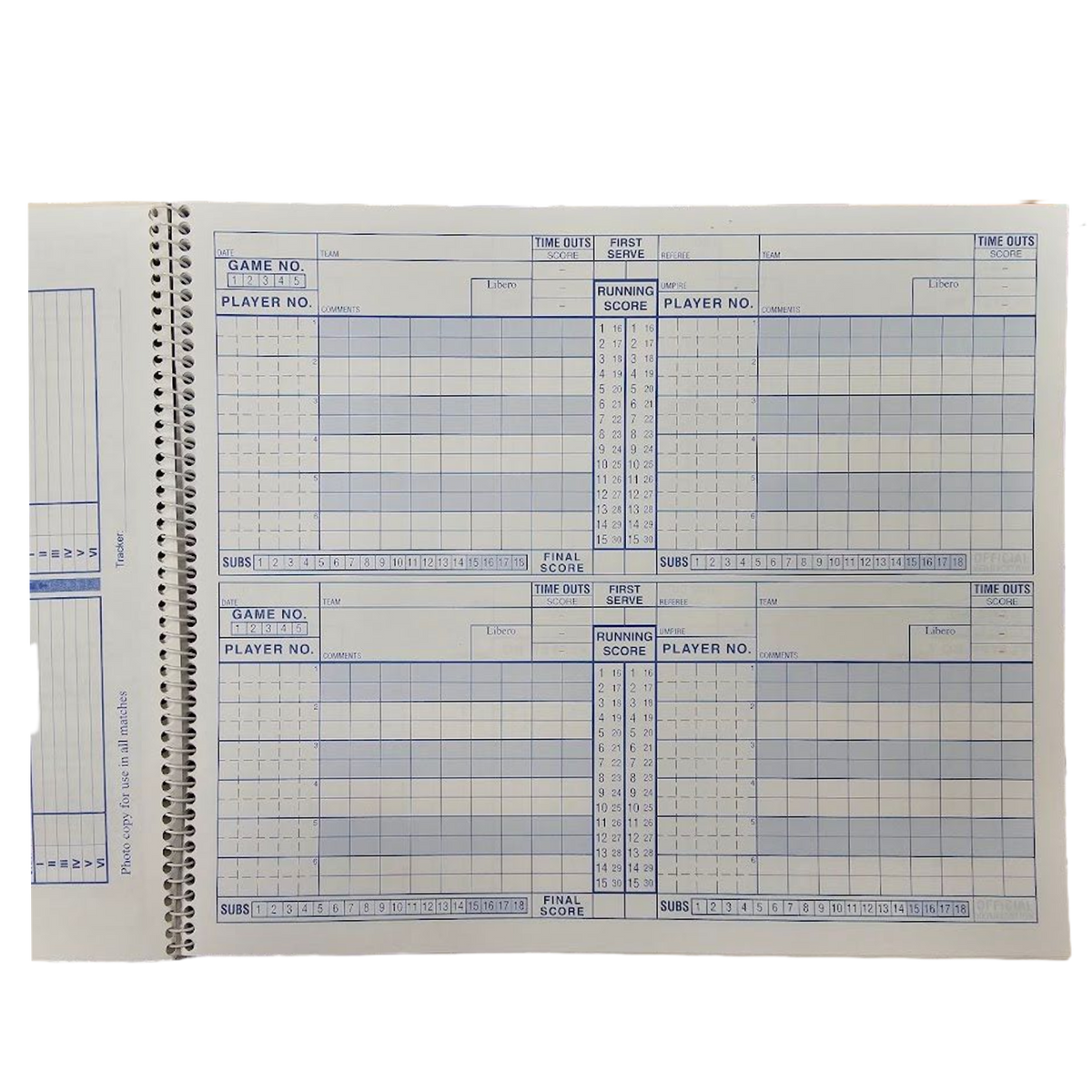 ScoreRight Volleyball Scoring Book Volleyball Market